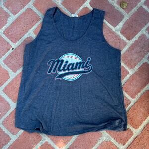 Miami Marlins Baseball Tank Top Women’s Gray XXL